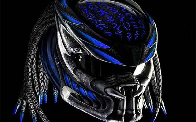 Casco Predator Blue Custom: Stile Alieno e Anima Custom, News Accessori moto